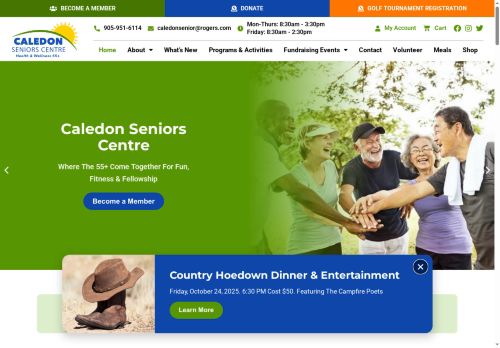 caledonseniors.com capture - 2025-09-27 22:37:52