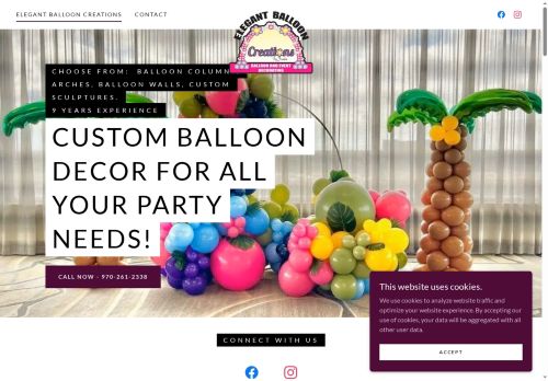 elegantballooncreations.com capture - 2025-09-28 08:28:54