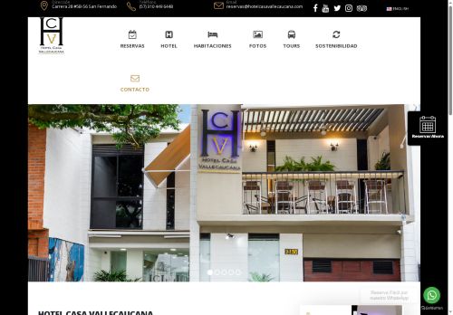 hotelcasavallecaucana.com capture - 2025-09-28 09:25:37
