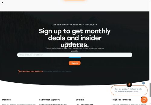 hightailoutdoors.com capture - 2025-09-28 10:45:02