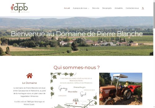 domainedepierreblanche.com capture - 2025-09-28 18:34:18