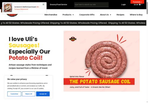 ulissausage.com capture - 2025-09-29 01:13:19