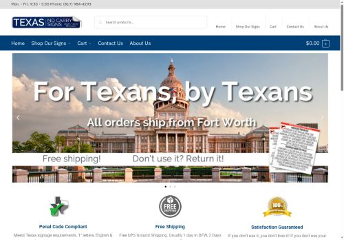texasnocarrysigns.com capture - 2025-09-29 02:31:47