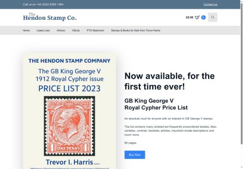 hendonstamps.com capture - 2025-09-29 03:03:33