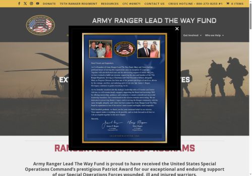 usarmyrangerfund.com capture - 2025-09-29 06:21:59
