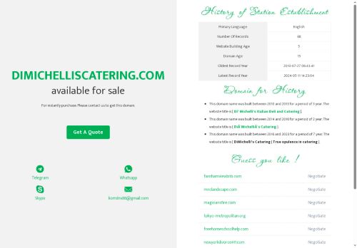 dimichelliscatering.com capture - 2025-09-29 06:43:05
