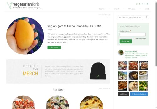 vegetarianfork.com capture - 2025-09-29 08:22:10