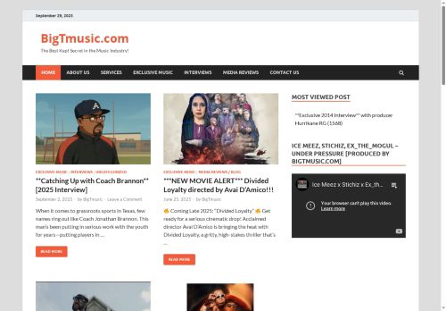 bigtmusic.com capture - 2025-09-29 11:21:21