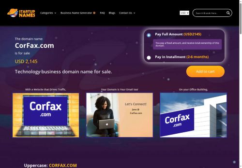 corfax.com capture - 2025-09-29 13:11:17