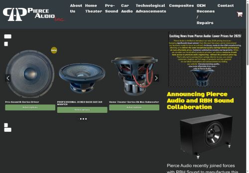 pierceaudioproducts.com capture - 2025-09-29 13:17:56