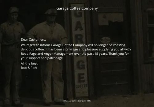 garagecoffeecompany.com capture - 2025-09-29 18:22:17