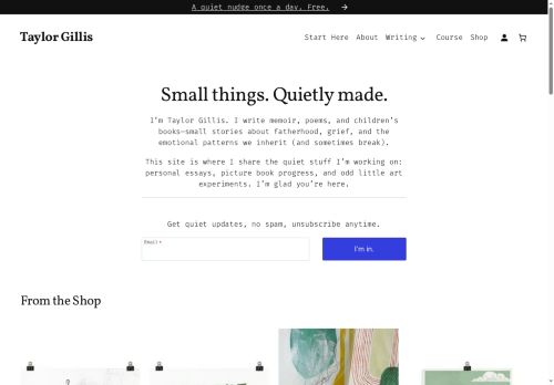 taylorgillis.com capture - 2025-09-30 08:50:24