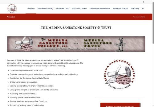 medinasandstonesociety.com capture - 2025-09-30 12:45:35