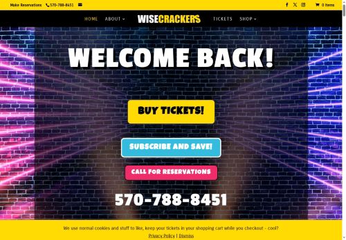 wisecrackerscomedyclubs.com capture - 2025-10-01 00:17:21