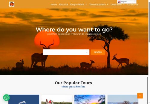 grandsespacessafaris.com capture - 2025-10-01 01:32:32