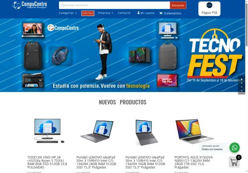 compucentroltda.com capture - 2025-10-01 08:52:46