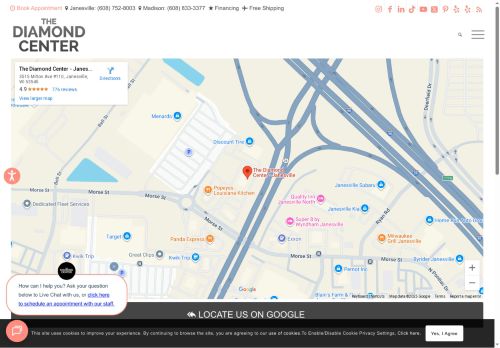 diamondcenterjanesville.com capture - 2025-10-01 18:46:18