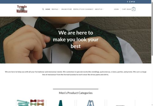 warehousetuxedo.com capture - 2025-10-01 21:17:18