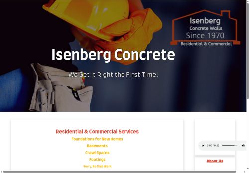 isenbergconcrete.com capture - 2025-10-02 01:09:10