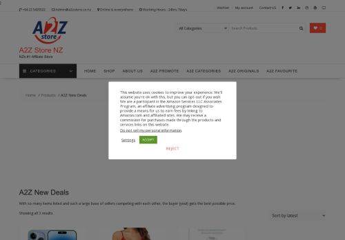 a2zdelivers.com capture - 2025-10-02 03:23:32