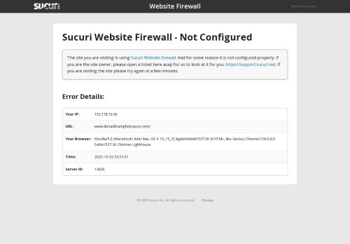 donaldtrumphotsauces.com capture - 2025-10-02 03:55:52