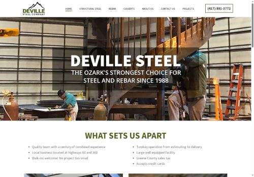 devillesteel.com capture - 2025-10-02 14:33:52