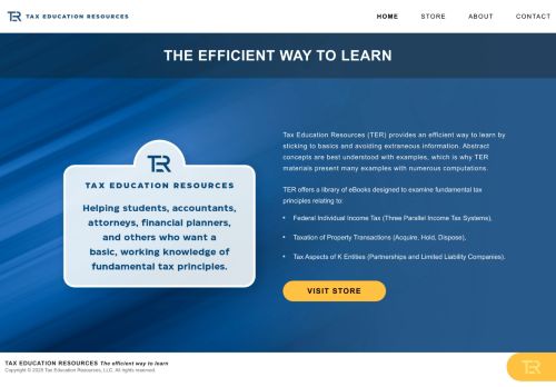 taxeducationresources.com capture - 2025-10-02 19:25:27