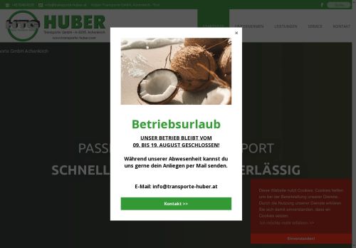 transporte-huber.com capture - 2025-10-03 01:07:01