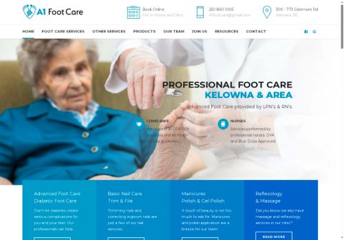 a1footcare.com capture - 2025-10-03 02:34:17