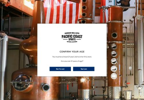 pcoastspirits.com capture - 2025-10-03 13:31:47