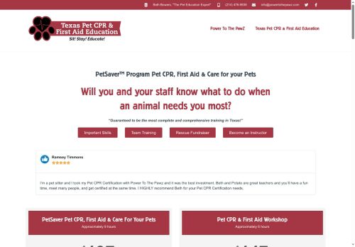 fortworthpetfirstaid.com capture - 2025-10-03 15:40:20