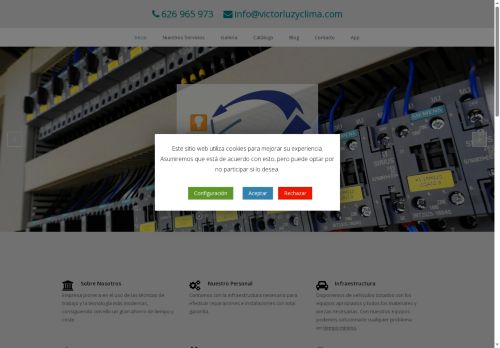 victorluzyclima.com capture - 2025-10-03 16:53:18