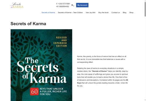 secretsofkarma.com capture - 2025-10-03 21:54:10