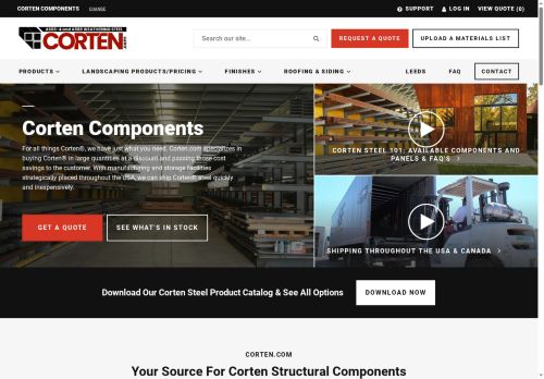 cor-tensteel.com capture - 2025-10-03 22:49:43