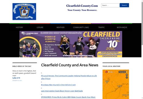 clearfield-county.com capture - 2025-10-04 14:28:49
