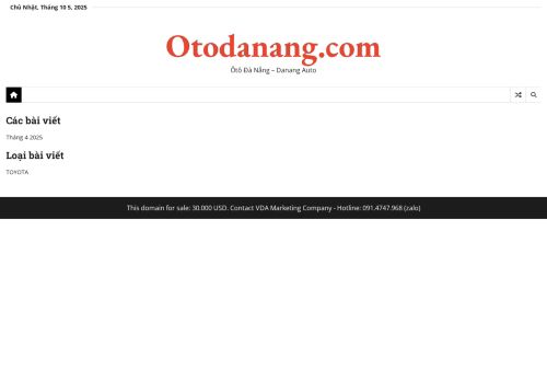 otodanang.com capture - 2025-10-05 18:08:08