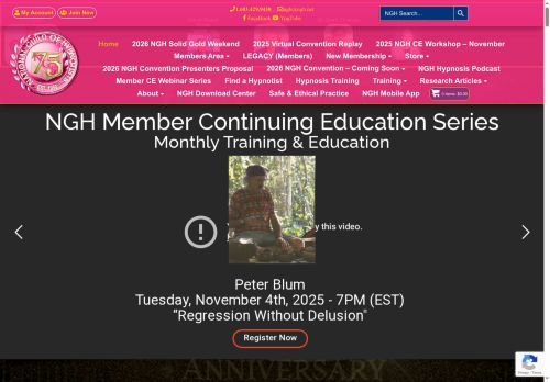 hypnotistsociety.com capture - 2025-10-05 18:40:59