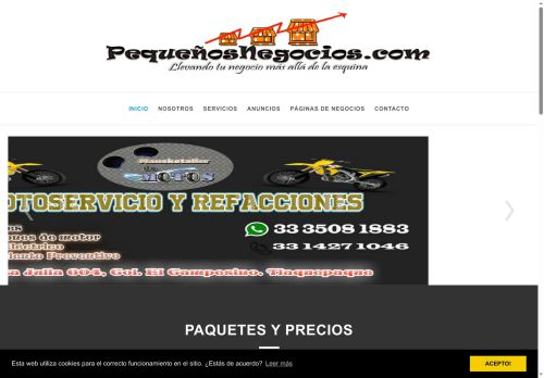 xn--pequeosnegocios-2qb.com capture - 2025-10-05 21:48:36