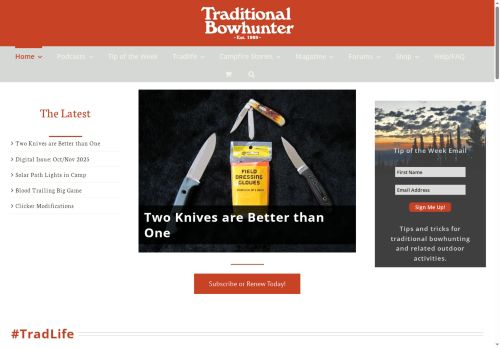 traditionalbowhunter.com capture - 2025-10-05 23:03:34