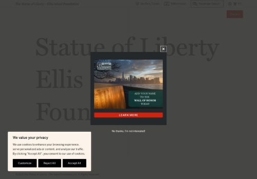 thestatueofliberty-ellisislandfoundation.com capture - 2025-10-06 01:27:46