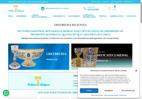 orfebreriareligiosa.com capture - 2025-10-06 10:28:33