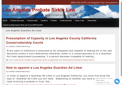 caguardianadlitem.com capture - 2025-10-06 11:50:19