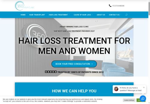 360hairclinic.com capture - 2025-10-06 15:48:17