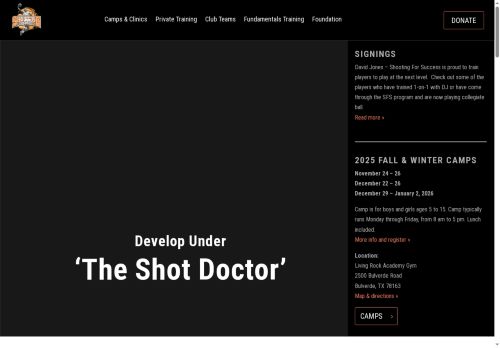 shootingforsuccesscamp.com capture - 2025-10-06 22:12:59