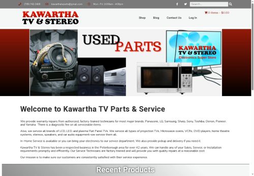 kawarthatvparts.com capture - 2025-10-07 04:07:54