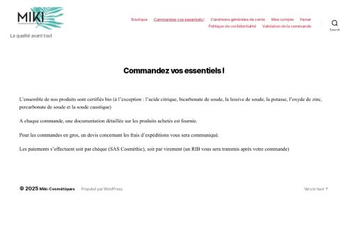 miki-cosmetiques.com capture - 2025-10-07 08:01:23