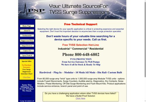 tvsssurgesuppressor.com capture - 2025-10-07 09:15:38