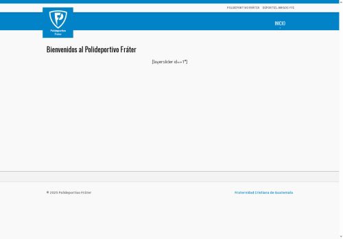 polideportivofrater.com capture - 2025-10-07 10:01:41