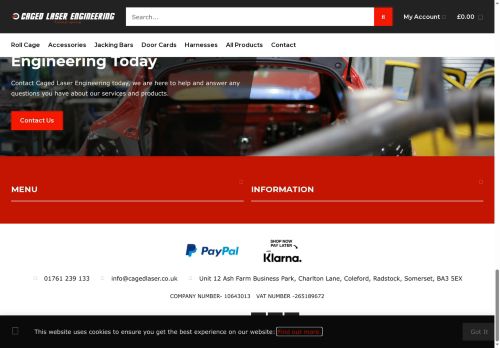 cagedlaser.com capture - 2025-10-07 13:34:18