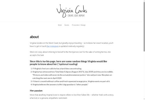 virginiacombs.com capture - 2025-10-07 19:35:58